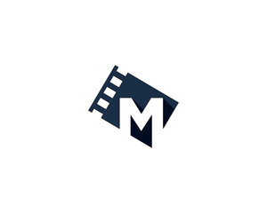 Letter M Movie Media Logo Design Element