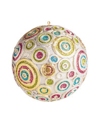 christmas and new year ball isolated on white background