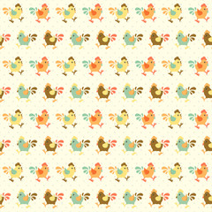 rooster chicken seamless
