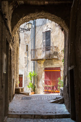 picturesque archway in Fayence, France
