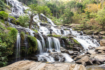 Fototapeta na wymiar Mae Ya waterfall, Doi Inthanon national park, Chiang Mai Thailand