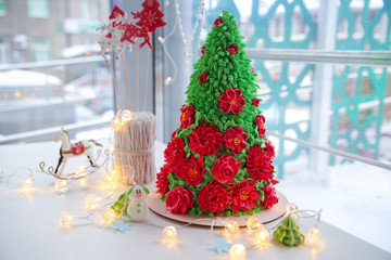 Variation of Christmas stollen with cookies