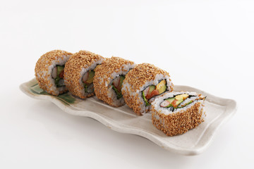 おいしそうなおカリフォルニアロール巻き