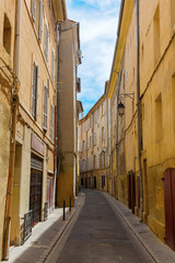 picturesque alley in Aix-en-Provence, France