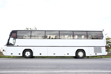 Big touristic bus outdoor
