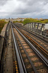Fototapeta premium rails of the Metro in Paris