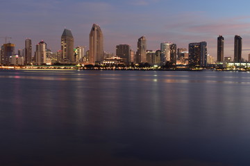Fototapeta na wymiar San Diego Cityscape at Night