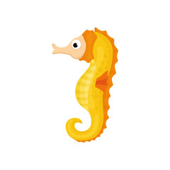 Sea horse cartoon icon vector illustration graphic design