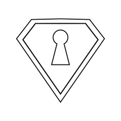 shield protection security technology outline vector illustration eps 10