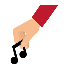 Music note symbol icon vector illustration graphic