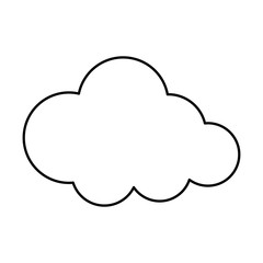 Fototapeta premium Cloud computing symbol icon vector illustration graphic