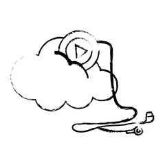 Cloud computing symbol icon vector illustration graphic