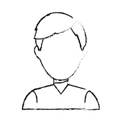 Young Man profile icon vector illustration graphic