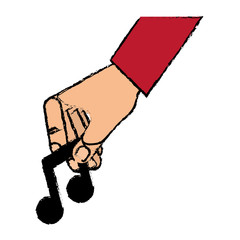 Music note symbol icon vector illustration graphic