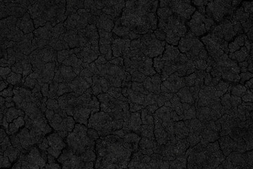 Black crack asphalt road surface background.