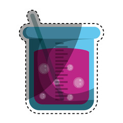 Flask chemistry lab icon vector illustration graphic design