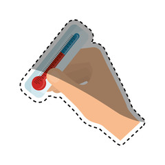 Thermometer temperature scale icon vector illustration graphic design
