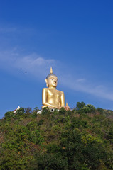 golden Buddha on peak 