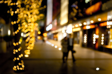 Abstract background of people walk on the street