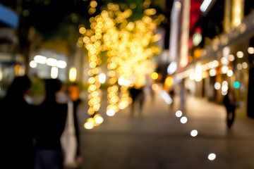 Abstract background of people walk on the street