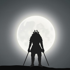 A Samurai Under The Moonlight 