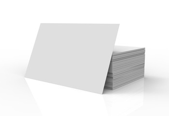 Stack of business card template