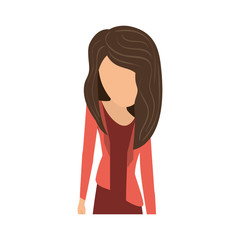 Young woman body complete icon vector illustration graphic design
