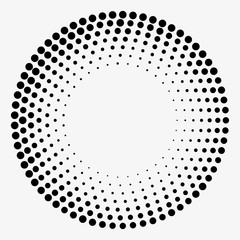 Grunge halftone vector. Dots background. Vintage texture