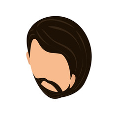 Young man head icon vector illustration graphic design