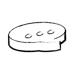 Bubble comic speakbox icon vector illustration graphic design