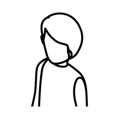 Young Man body complete icon vector illustration graphic design