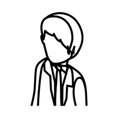 Young Man body complete icon vector illustration graphic design