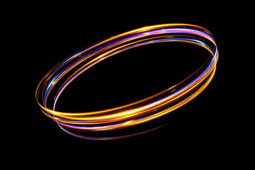 Glow effect. Ribbon glint. Abstract rotational border lines. Power energy. LED glare tape.
Luminous sci-fi. Shining neon lights cosmic abstract frame. Magic design round frame. Swirl trail effect.