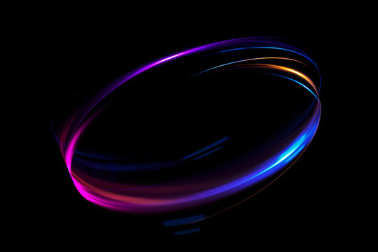 Glow effect. Ribbon glint. Abstract rotational border lines. Power energy. LED glare tape.
Luminous sci-fi. Shining neon lights cosmic abstract frame. Magic design round frame. Swirl trail effect.
