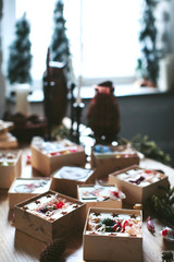 Russian New Year's gifts, souvenirs in the box