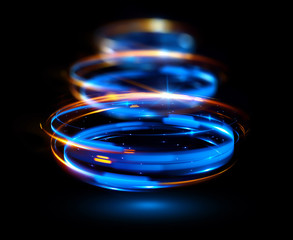 Glow effect. Ribbon glint. Abstract rotational border lines. Power energy. LED glare tape.
Luminous sci-fi. Shining neon lights cosmic abstract frame. Magic design round frame. Swirl trail effect.