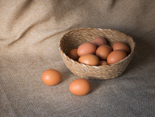 Egg in basket