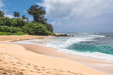 Kilauea Beach in Kauai, Hawai