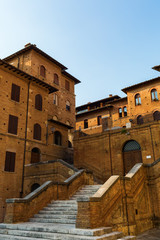 Fototapeta premium historic buildings in Siena, Italy