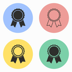 Award icon set.