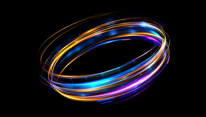 Glow effect. Ribbon glint. Abstract rotational border lines. Power energy. LED glare tape.
Luminous sci-fi. Shining neon lights cosmic abstract frame. Magic design round frame. Swirl trail effect.