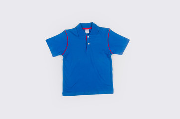 shirt or polo shirt on white background.