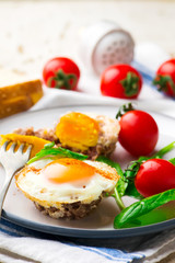 Breakfast Egg Muffins with vegetables