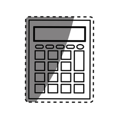 calculator math device icon vector illustration graphic design