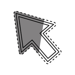 Isolated click cursor icon vector illustration graphic design