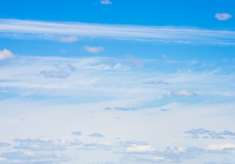 Fototapeta premium white fluffy clouds in the blue sky