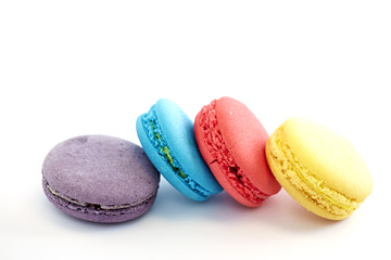 French colorful macarons