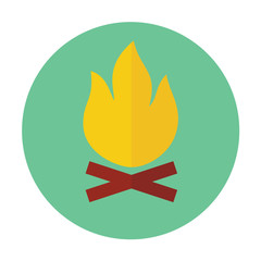 campfire outline icon