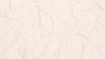 Recycled crumpled light brown paper texture or paper background. Closeup light brown paper detail for design with copy space for text or image.