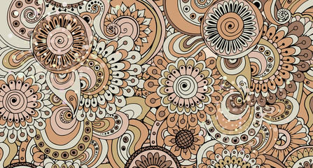 Abstract pattern made up of flower.Vector